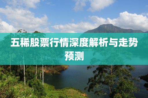 五稀股票行情深度解析与走势预测