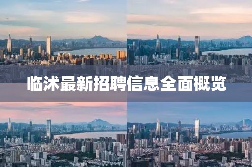 临沭最新招聘信息全面概览