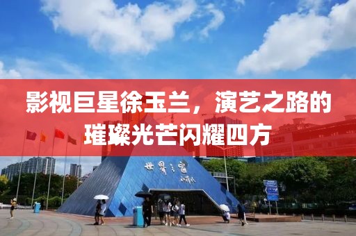 影视巨星徐玉兰，演艺之路的璀璨光芒闪耀四方