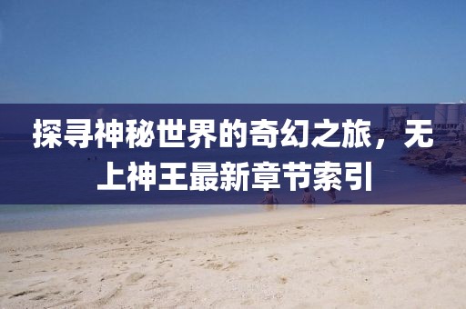 探寻神秘世界的奇幻之旅，无上神王最新章节索引