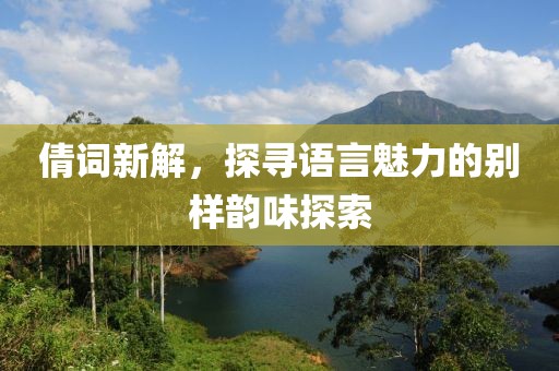 倩词新解，探寻语言魅力的别样韵味探索