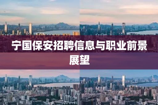 宁国保安招聘信息与职业前景展望