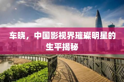 车晓，中国影视界璀璨明星的生平揭秘