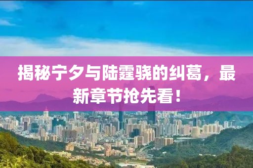 揭秘宁夕与陆霆骁的纠葛，最新章节抢先看！