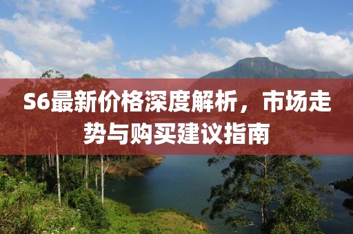 S6最新价格深度解析，市场走势与购买建议指南