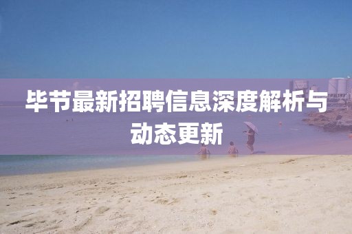毕节最新招聘信息深度解析与动态更新