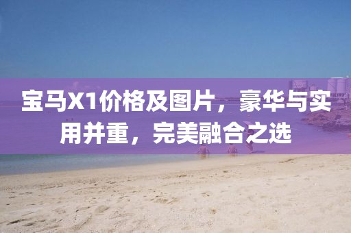 宝马X1价格及图片，豪华与实用并重，完美融合之选