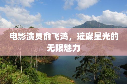 电影演员俞飞鸿，璀璨星光的无限魅力