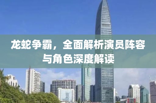 龙蛇争霸，全面解析演员阵容与角色深度解读