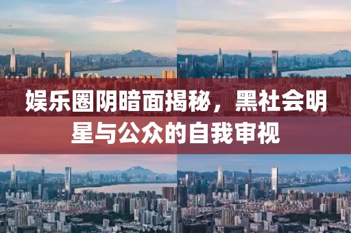 娱乐圈阴暗面揭秘，黑社会明星与公众的自我审视