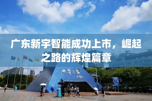 广东新宇智能成功上市，崛起之路的辉煌篇章
