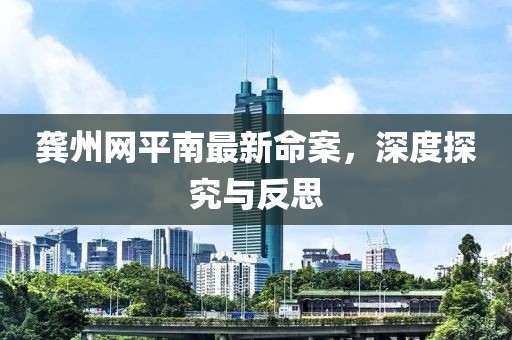 龚州网平南最新命案，深度探究与反思
