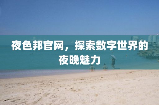 夜色邦官网，探索数字世界的夜晚魅力