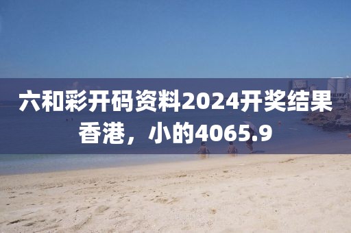 六和彩开码资料2024开奖结果香港，小的4065.9