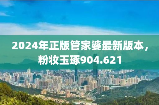 2024年正版管家婆最新版本，粉妆玉琢904.621