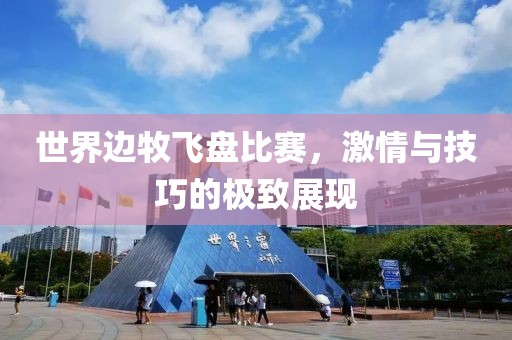 世界边牧飞盘比赛，激情与技巧的极致展现