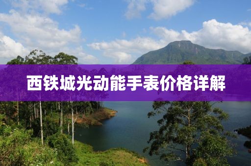 西铁城光动能手表价格详解