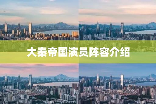 大秦帝国演员阵容介绍