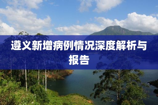 遵义新增病例情况深度解析与报告
