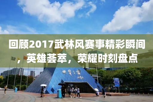 回顾2017武林风赛事精彩瞬间，英雄荟萃，荣耀时刻盘点