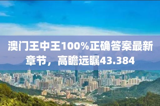 澳门王中王100%正确答案最新章节，高瞻远瞩43.384