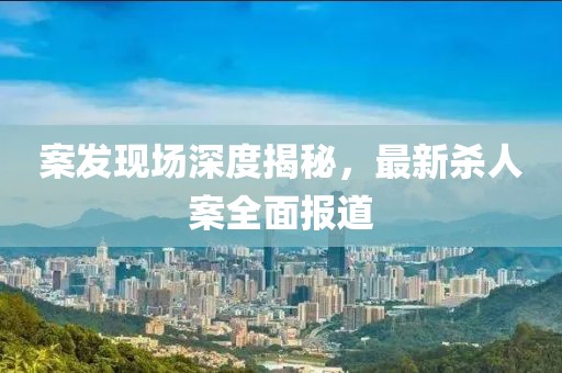 案发现场深度揭秘，最新杀人案全面报道