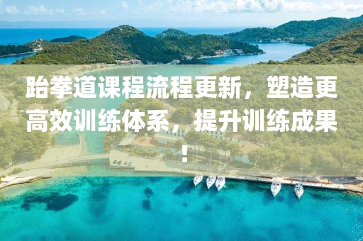 跆拳道课程流程更新，塑造更高效训练体系，提升训练成果！