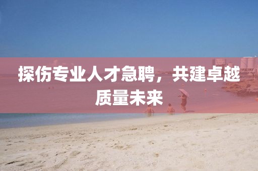 探伤专业人才急聘，共建卓越质量未来