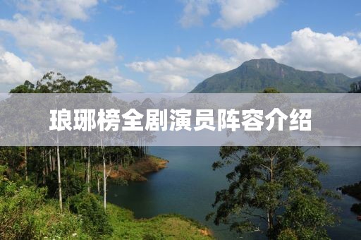 琅琊榜全剧演员阵容介绍