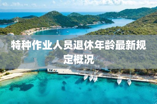 特种作业人员退休年龄最新规定概况