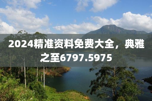 2024精准资料免费大全，典雅之至6797.5975