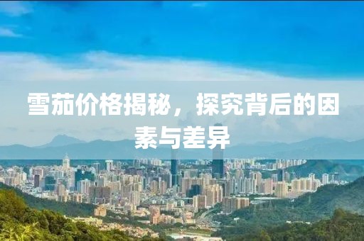雪茄价格揭秘，探究背后的因素与差异