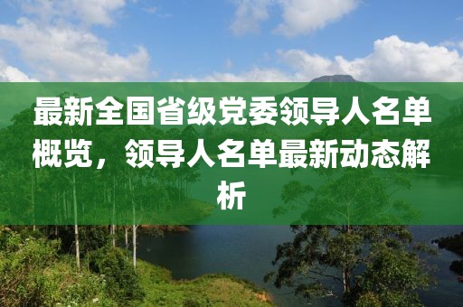 最新全国省级党委领导人名单概览，领导人名单最新动态解析