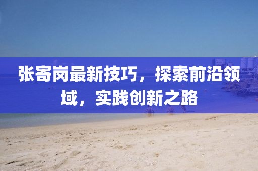 张寄岗最新技巧，探索前沿领域，实践创新之路