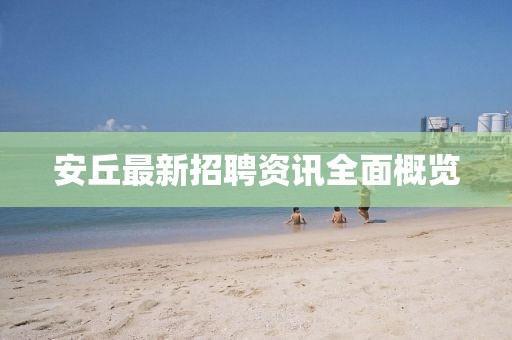 安丘最新招聘资讯全面概览