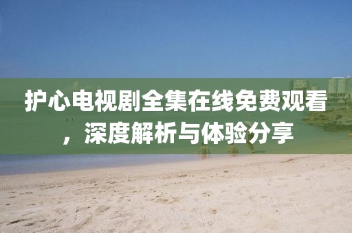护心电视剧全集在线免费观看，深度解析与体验分享