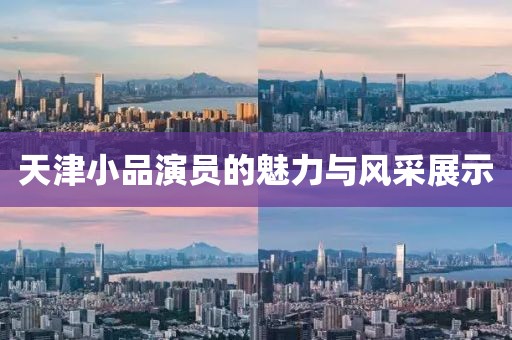 天津小品演员的魅力与风采展示