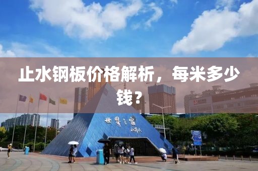 止水钢板价格解析，每米多少钱？