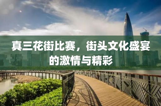 真三花街比赛，街头文化盛宴的激情与精彩