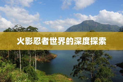 火影忍者世界的深度探索
