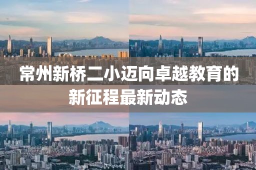 常州新桥二小迈向卓越教育的新征程最新动态