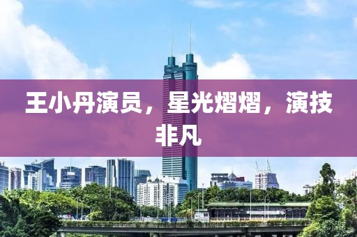 王小丹演员，星光熠熠，演技非凡