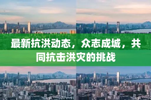 最新抗洪动态，众志成城，共同抗击洪灾的挑战