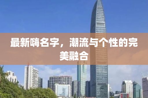 最新嗨名字，潮流与个性的完美融合
