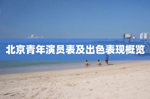 北京青年演员表及出色表现概览