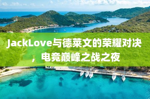 JackLove与德莱文的荣耀对决，电竞巅峰之战之夜