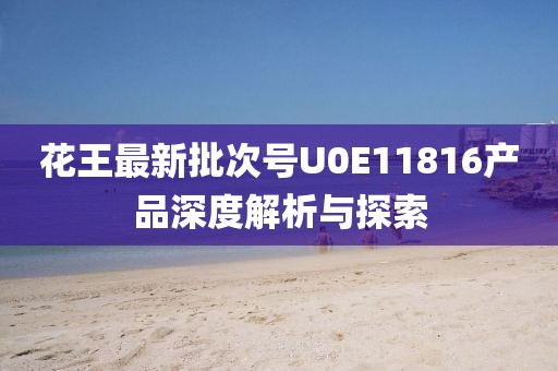 花王最新批次号U0E11816产品深度解析与探索