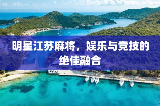 明星江苏麻将，娱乐与竞技的绝佳融合