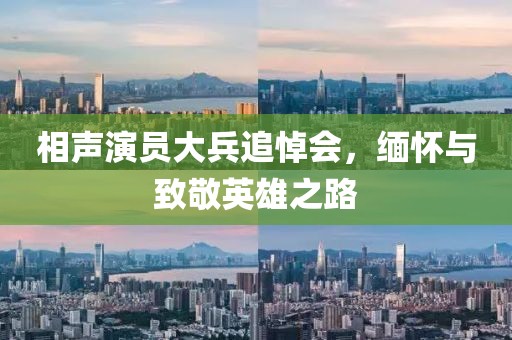 相声演员大兵追悼会，缅怀与致敬英雄之路