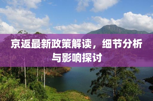 京返最新政策解读，细节分析与影响探讨